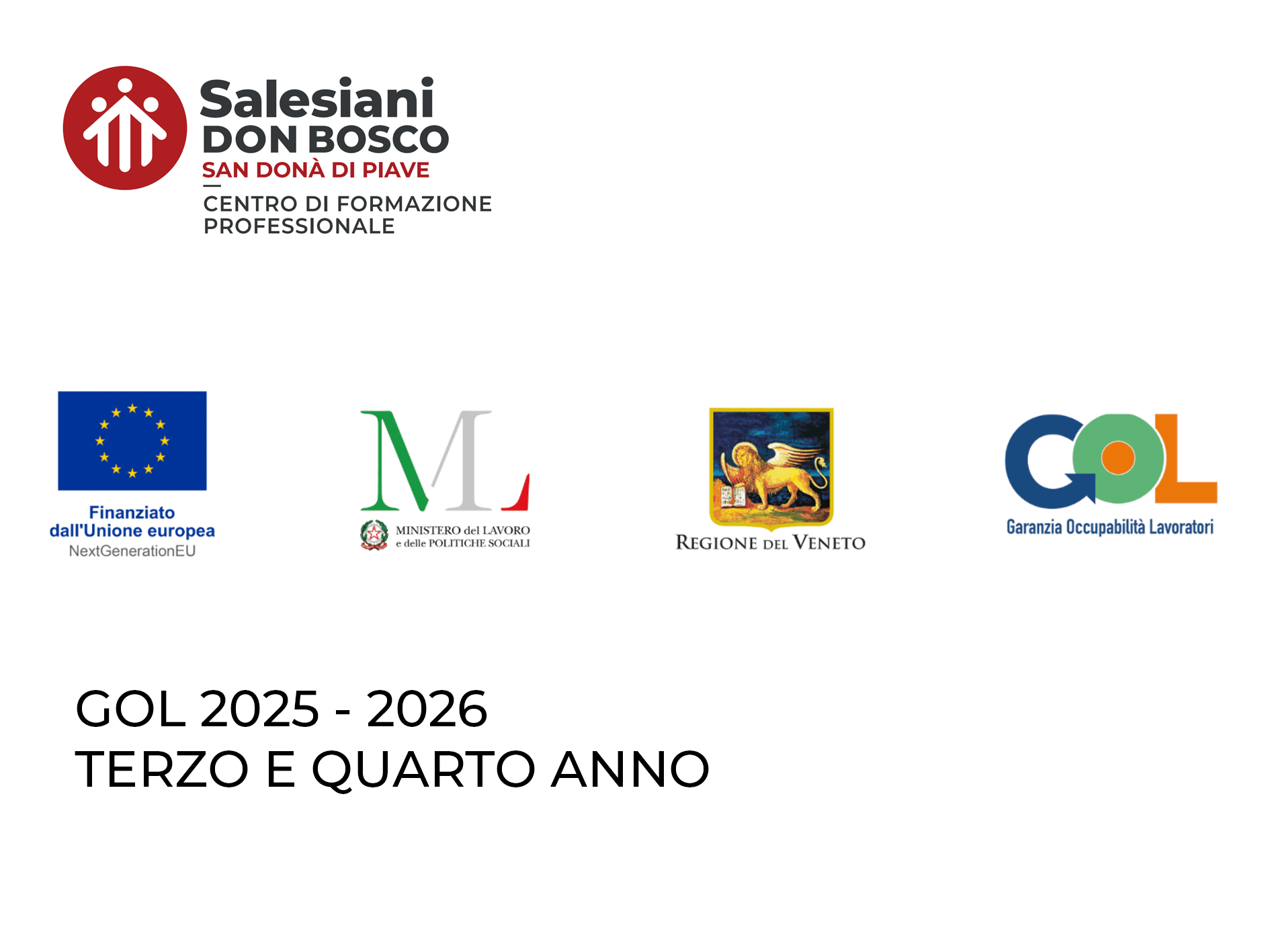 Terzo e quarto anno GOL 2025-2026